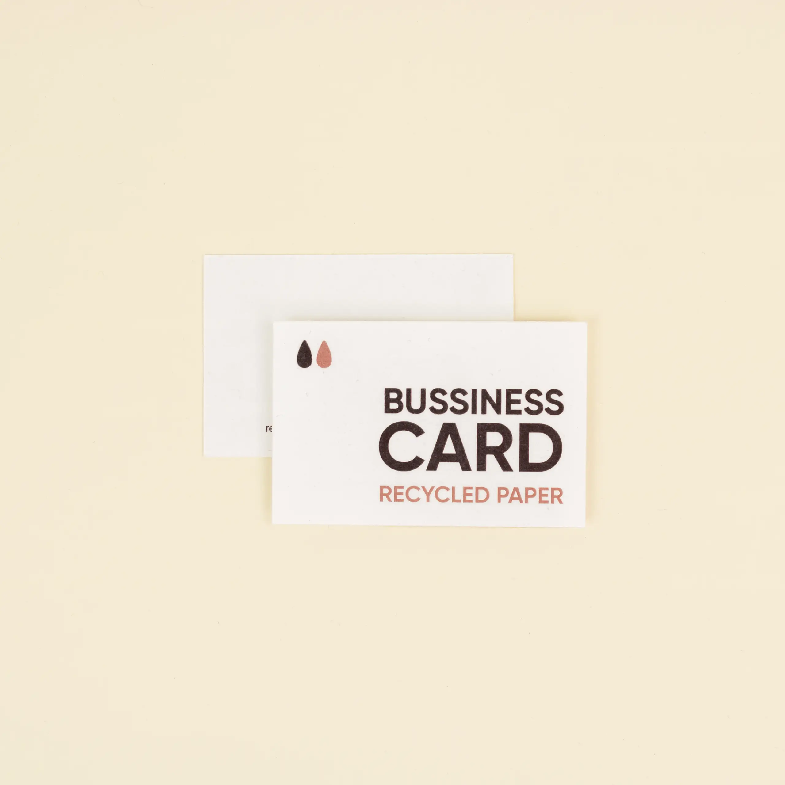 PAPEL ECO: Tarjeta de visita, 8,5×5,5 cm.