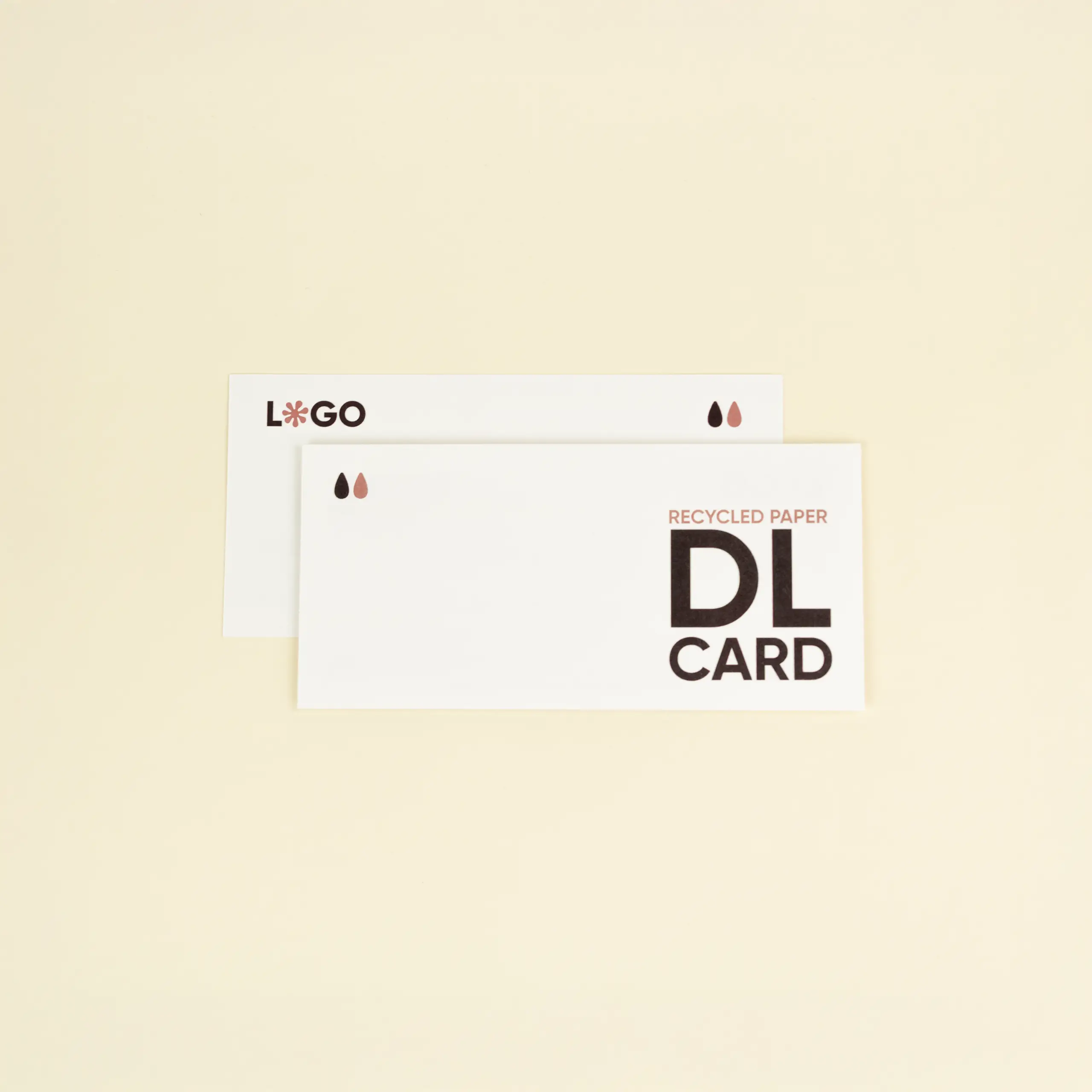 RECYCLED PAPER: DL Card. 21×10 cm. 