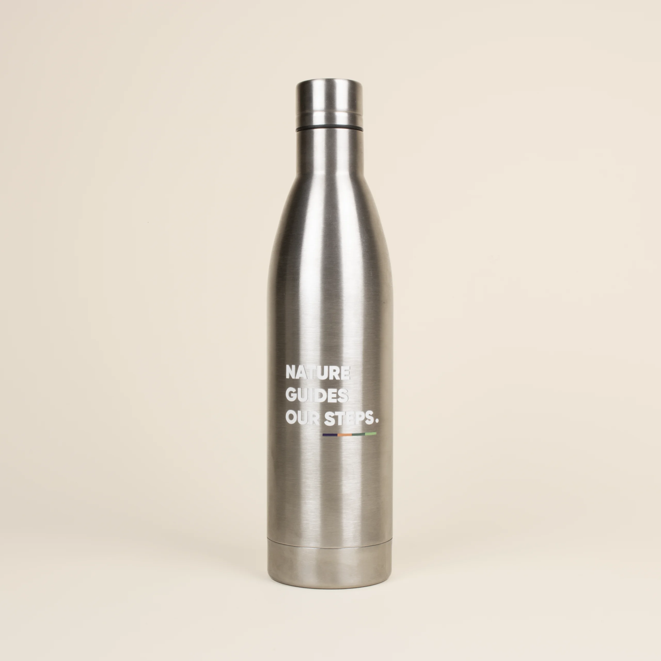 LITE: Gourde en acier inoxydable 1 litre. Impression en quadri 