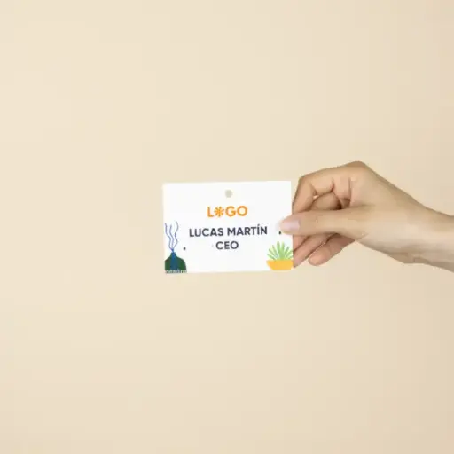 PAPIER À GRAINES : Badge A7. 10,5×7,4 cm.